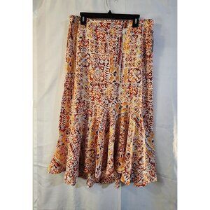 SOHO Apparel Women's Skirt Knee Length Pull On Size Large
